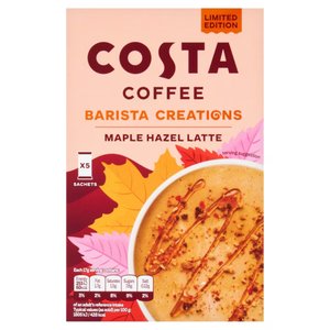 Costa Maple Hazel Latte, 5 Sachets 85g, Coffee, Costa Limited. Sold by Teas.co.uk.