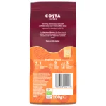 Costa Medium Roast No.3 Ground Coffee, 200g, nutritional panel, available at teas.co.uk
