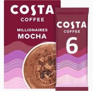 Costa Millionaires Mocha, 6 Sachets 138g, Coffee, Costa Limited. Sold by Teas.co.uk.