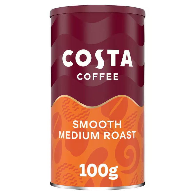 Costa Smooth Medium Roast Coffee, 100g, Coffee, Costa Limited. Sold by Teas.co.uk.
