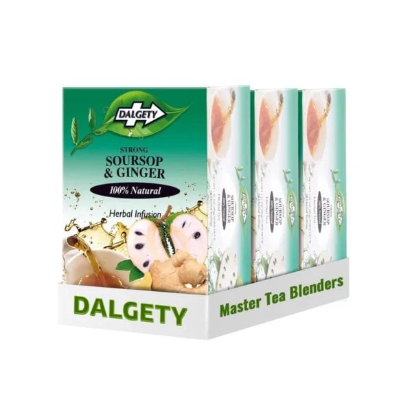 Dalgety Soursop And Ginger, 18 Tea Bags 40G, Box Of Three, Available At Teas.co.uk