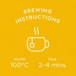 Dragonfly Organic Lively Lemon and Ginger, 20 Tea Bags 34g, brewing fact sheet, available at teas.co.uk