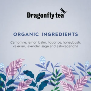 Dragonfly Organic Night Sky Calm, 20 Tea Bags 30g, organic ingredients, available at teas.co.uk
