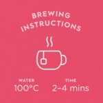 Dragonfly Organic Sweet Rosehip and Raspberry, 20 Tea Bags 34g, brewing instructions, available at teas.co.uk