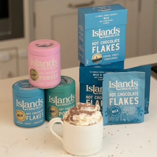 Islands Classic Hot Chocolate Powder, 200G, The Full Range, Available At Teas.co.uk