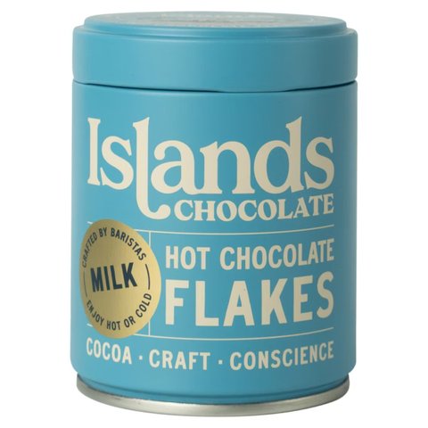 Islands Milk Hot Chocolate Flakes, 150g, Cocoa, Islands Chocolate Limited. Sold by Teas.co.uk.