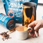 Islands Milk Hot Chocolate Flakes, 150g, full mug of hot chocolate, available at teas.co.uk