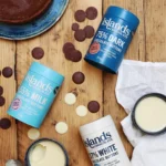 Islands Milk Hot Chocolate Flakes, 150g, lifestyle shot, available at teas.co.uk