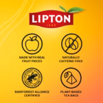 Lipton Berry Bliss, 20 Tea Bags 42g, fact sheet, available at teas.co.uk