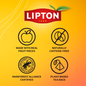 Lipton Berry Bliss, 20 Tea Bags 42g, fact sheet, available at teas.co.uk