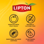 Lipton Mango and Passionfruit, 20 Tea Bags 36g, fact sheet, available at teas.co.uk