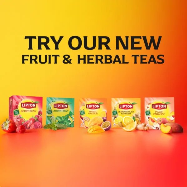 Lipton Mango and Passionfruit, 20 Tea Bags 36g, new range of teas, available at teas.co.uk