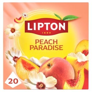 Lipton Peach Paradise, 20 Tea Bags 46g, Decaffeinated Speciality Teas, Lipton Teas and Infusions UK Limited. Sold by Teas.co.uk.