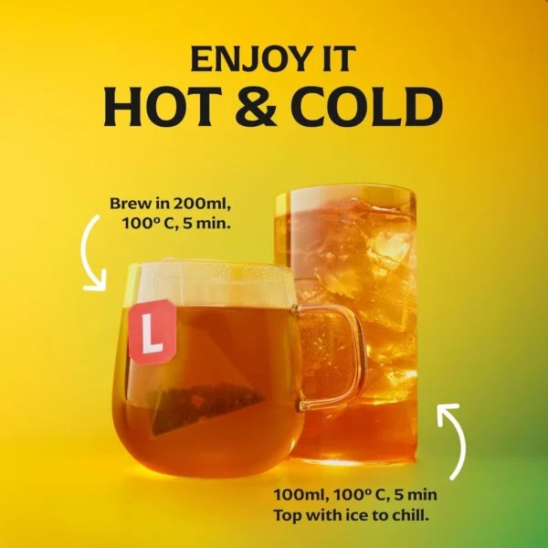 Lipton Smooth Mint, 20 Tea Bags 34g, hot or cold instructions, available at teas.co.uk