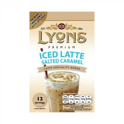 Lyons Salted Caramel Iced Latte, 12 Sachets 180g
