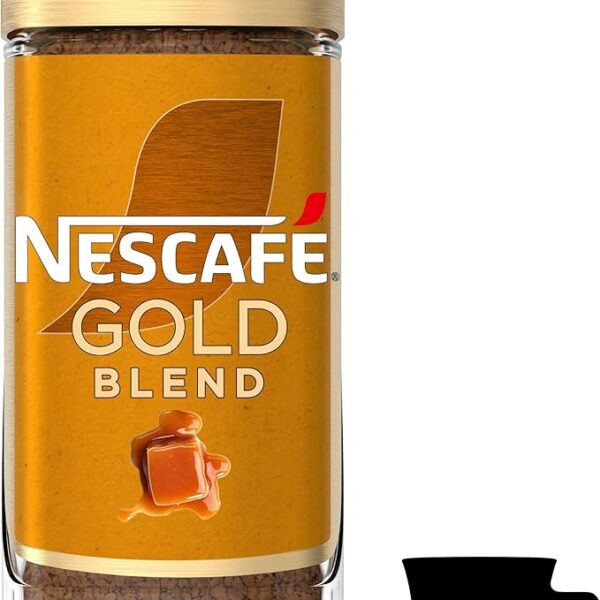 Nescafé Gold Blend Rich Caramel Coffee, 95g, Coffee, Société des Produits Nestlé S.A.. Sold by Teas.co.uk.