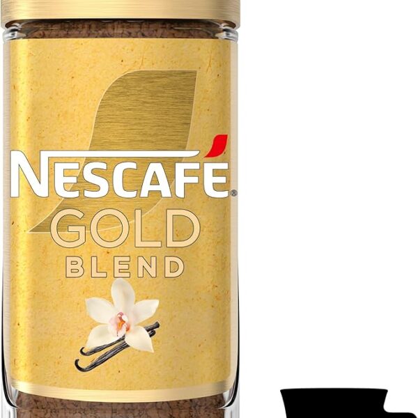 Nescafé Gold Blend Smooth Vanilla Coffee, 95g, Coffee, Société des Produits Nestlé S.A.. Sold by Teas.co.uk.