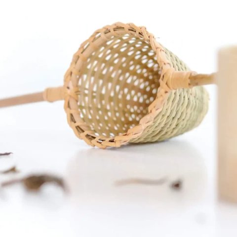Pattiya Bamboo Tea Strainer, Handmade in Thailand, Teaware, Tunta Limited. Sold by Teas.co.uk.