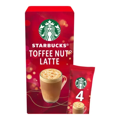 Starbucks Toffee Nut Latte, 4 Sachets 92g