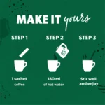 Starbucks Vanilla Latte, 5 Sachets 107.5g, brewing instructions, available at teas.co.uk