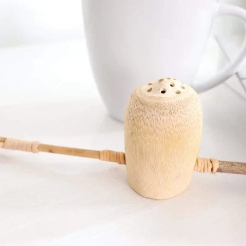 Tunta Bamboo Tea Strainer, Handmade in Thailand, Teaware, Tunta Limited. Sold by Teas.co.uk.