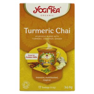 Yogi Tea Organic Turmeric Chai, 17 Tea Bags 34g, Chai, Yogi Tea GmbH. Sold by Teas.co.uk.