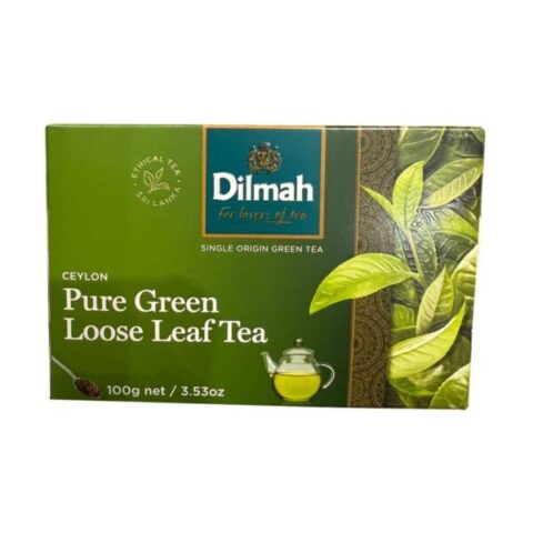 Dilmah Ceylon Pure Green Loose Leaf Tea, 100g