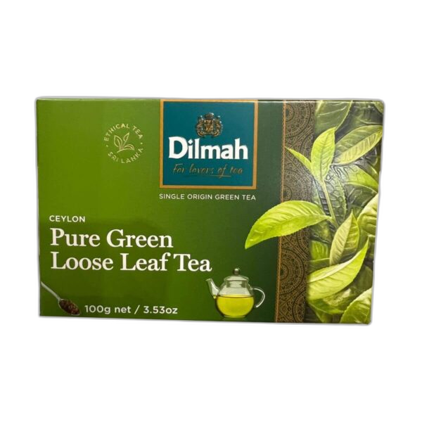 Dilmah Ceylon Pure Green Loose Leaf Tea, 100g, Green Tea, MJF Holdings Ltd. Sold by Teas.co.uk.