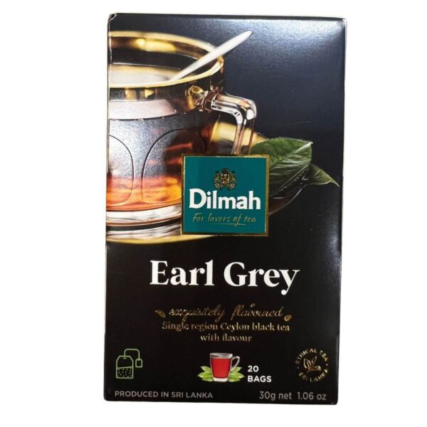 Www-Teas-Co-Uk-Dilmah-Earl-Grey-Tea-20-Tea-Bags-30G-9312631142105-Front-Shot-Wonkey Dilmah Earl Grey, 20 Tea Bags 30G