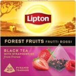 Lipton Black Tea Red Fruits with French Strawberries, 20 tea bags 30g
