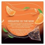 Lipton Black Tea with Spanish Orange, 20 Tea Bags 36g, back of box, available at teas.co.uk