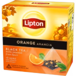 Lipton Black Tea with Spanish Orange, 20 Tea Bags 36g, old box design front, available at teas.co.uk