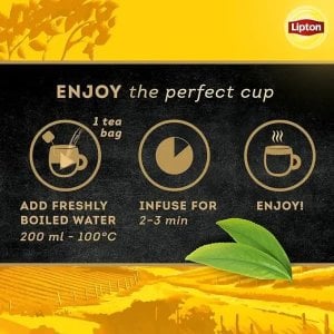 Lipton Evening Infusion, 20 Tea Bags 32g, brewing instructions, available at teas.co.uk