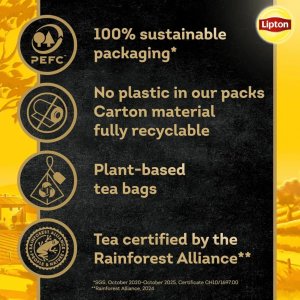 Lipton Green Mint Tea, 20 Tea Bags 32g, about our teabags, available at teas.co.uk