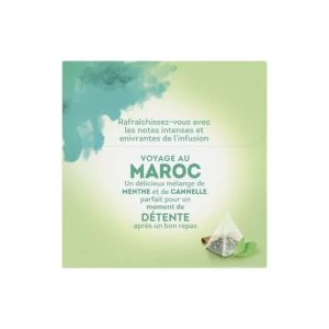 Lipton Moroccan Infusion, 20 Tea Bags 40g, back of box, available at teas.co.uk