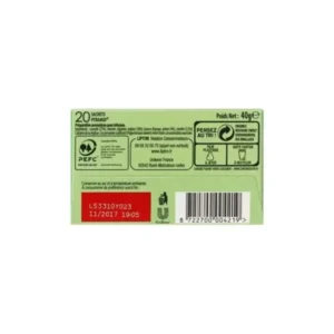 Lipton Moroccan Infusion, 20 Tea Bags 40g, bottom of box, available at teas.co.uk