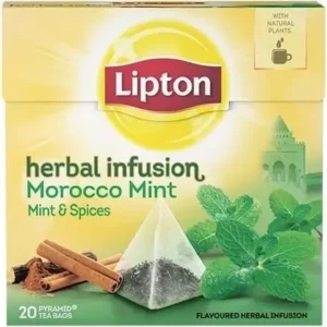 Lipton Moroccan Infusion, 20 Tea Bags 40g, old box design front, available at teas.co.uk