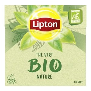 Lipton Organic Green Tea, 20 Tea Bags 28g, French Tea, Lipton Teas and Infusions UK Limited. Sold by Teas.co.uk.