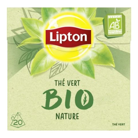 Lipton Organic Green Tea, 20 Tea Bags 28g, French Tea, Lipton Teas and Infusions UK Limited. Sold by Teas.co.uk.
