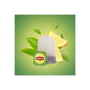 Lipton Organic Green Tea with Lemon, 20 Tea Bags 39g, advert, available at teas.co.uk