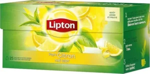 Lipton Organic Green Tea with Lemon, 20 Tea Bags 39g, old design box, available at teas.co.uk