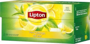 Lipton Organic Green Tea with Lemon, 20 Tea Bags 39g, old design box, available at teas.co.uk