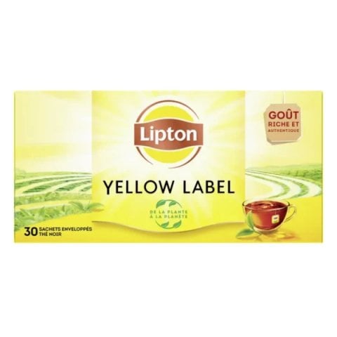 Lipton Yellow Label, 30 Tea Bags 60g, Black Tea, Lipton Teas and Infusions UK Limited. Sold by Teas.co.uk.