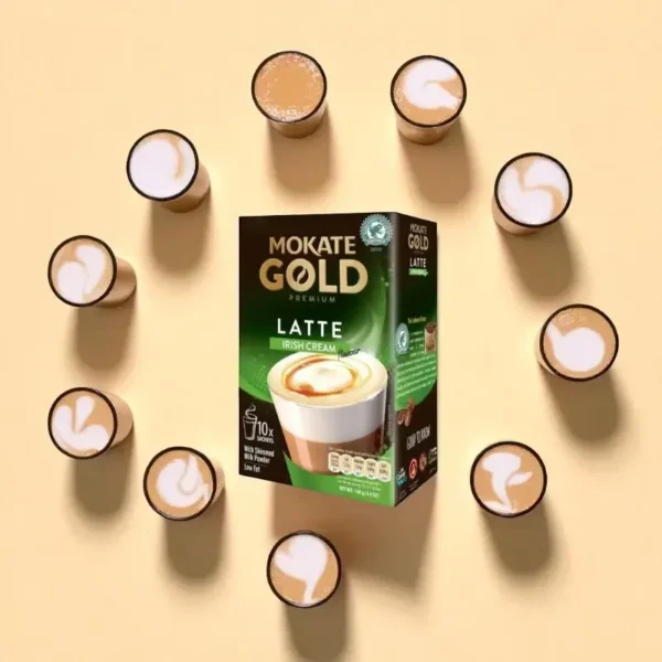 Mokate Gold Premium Irish Cream Latte, 10 Sachets 140G