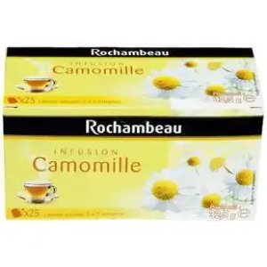 Rochambeau Camomile Infusion 25 Tea Bags 40g, Decaffeinated Speciality Teas, Rochambeau Limited. Sold by Teas.co.uk.