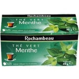Rochambeau Green Tea with Mint Infusion, 25 Tea Bags 50g, French Tea, Rochambeau Limited. Sold by Teas.co.uk.