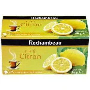 Rochambeau Lemon Infused Black Tea, 25 Tea Bags 50g, Black Tea, Rochambeau Limited. Sold by Teas.co.uk.