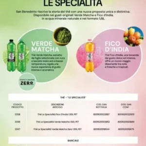 San Benedetto Matcha Green Tea, 400ml, marketing with other teas, available at teas.co.uk