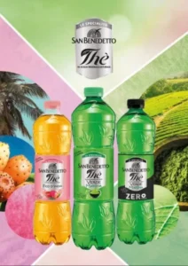 San Benedetto Matcha Green Tea, 400ml, tech specs on advert, available at teas.co.uk