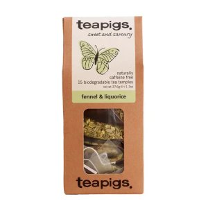 Teapigs Fennel and Liquorice, 15 Tea Bags 37.5g, Fruit and Herbal Tea, Teapigs Limited. Sold by Teas.co.uk.